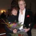 Monique Brynnel  and Tenor Erland Hagegård after one of their concerts together